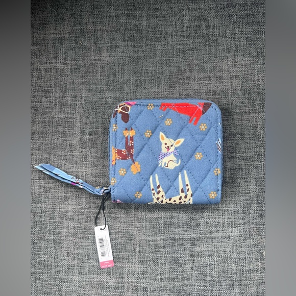 Vera Bradley Handbags - NWT. Vera Bradley Bark Park Essential Small Zip Around Wallet. Cotton.